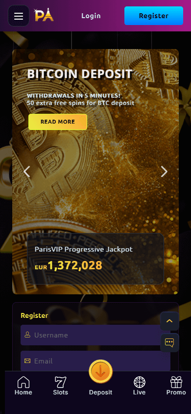 Paris VIP Casino Mobile screenshot